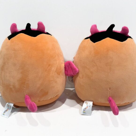 Squishmallows - Margie, Light Orange Pumpkin, 8 Inch, Bat Wings, Horns, 2023 - Picture 3 of 4